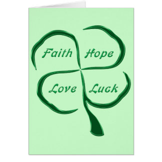 Four Leaf Clover Cards, Four Leaf Clover Card Templates, Postage ...