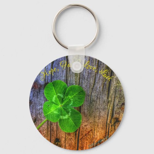 Lucky Four Leaf Clover Keychain