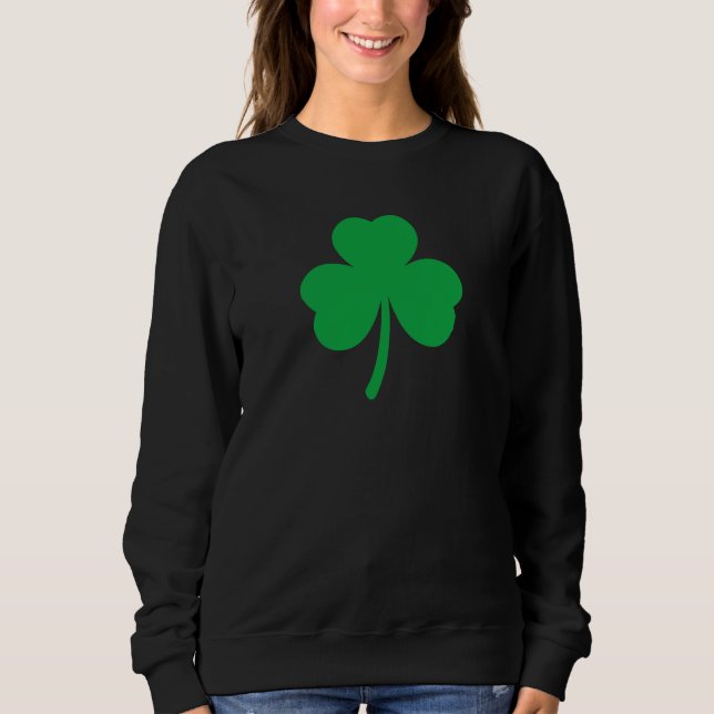 Lucky Four Leaf Clover man woman Unisex Tee (Front)