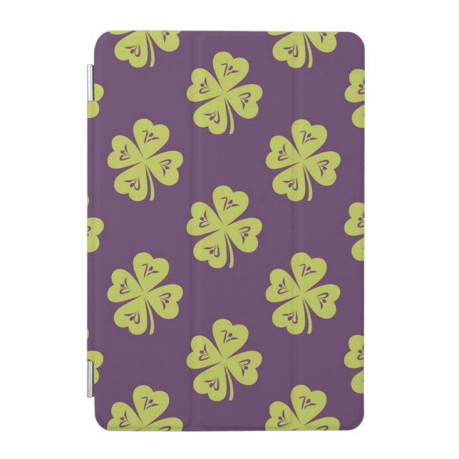 Lucky Four-Leaf Clover Pattern  iPad Mini Cover (Front)
