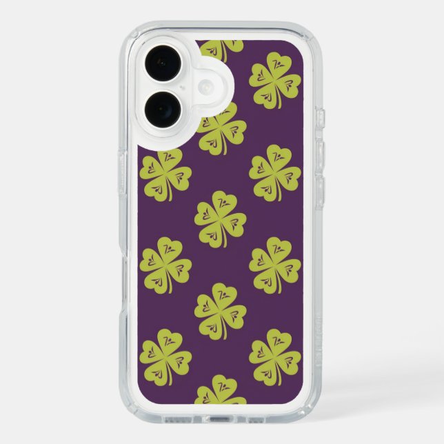 Lucky Four-Leaf Clover Pattern  Speck iPhone Case (Front)