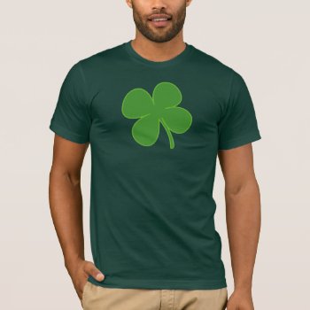 Lucky Four-leaf Clover T-shirt by zarenmusic at Zazzle