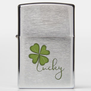 Lucky Four Leaf Clover Zippo Lighter