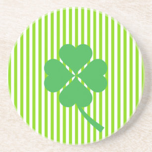 Lucky Four Leaf Shamrock Design-87906 Coaster