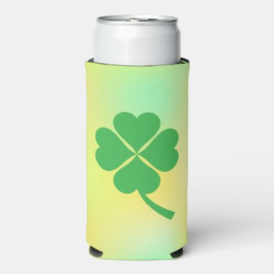 Lucky Four Leaf Shamrock Design-87906 Seltzer Can Cooler