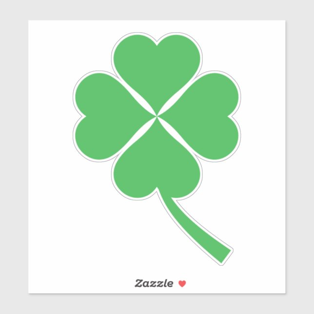 Lucky Four Leaf Shamrock Design-87906 Sticker (Sheet)