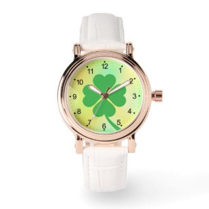 Lucky Four Leaf Shamrock Design-87906 Watch