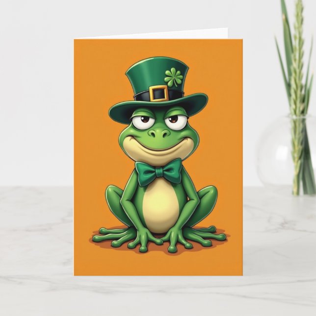 Lucky Frog Celebration Card (Front)