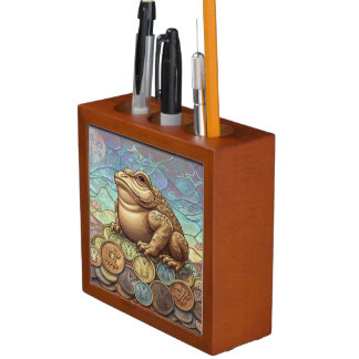 Lucky Frog Desk Organizer