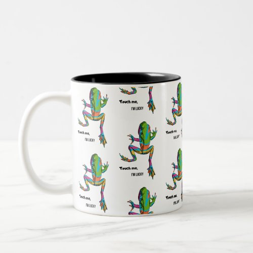 LUCKY FROG Two_Tone COFFEE MUG