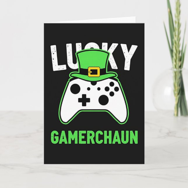 Lucky Gamerchaun Card (Front)