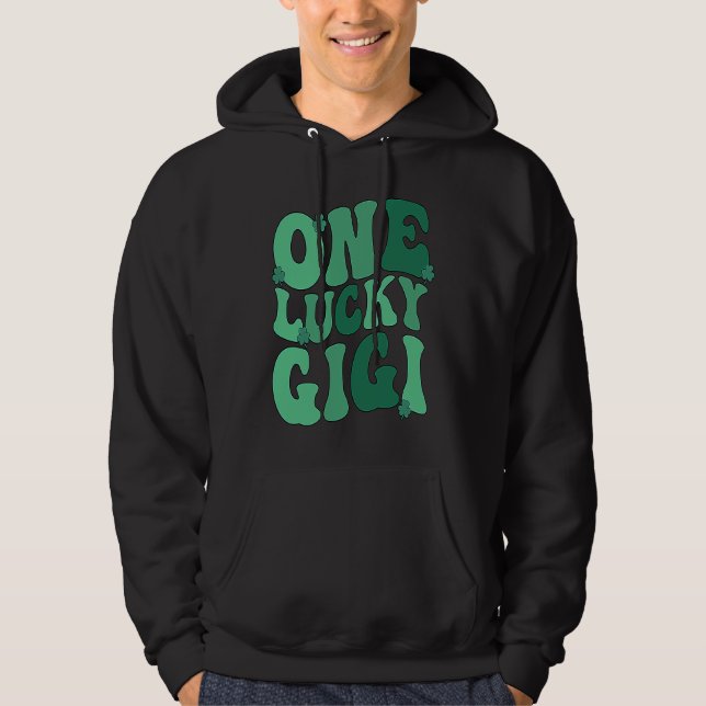 Lucky Gigi Grandmother St Patrick's Day Gigi Grand Hoodie (Front)