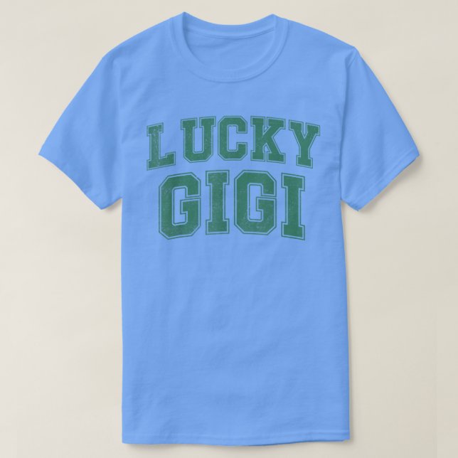 Lucky Gigi Life St Patricks Day Shamrock Family Wo T-Shirt (Design Front)