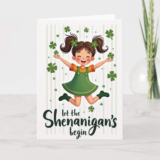 Lucky Girl Celebration Card (Front)