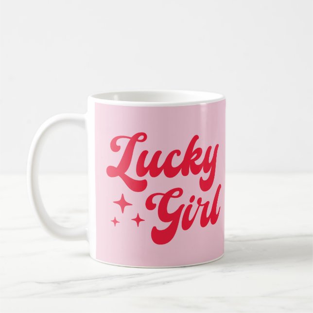 Lucky Girl Coffee Mug (Left)