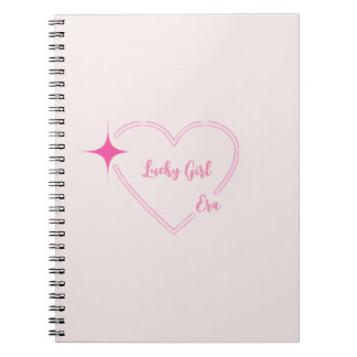 Lucky Girl Era Pink Carnet Notebook