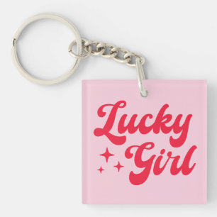 Lucky Girl Keychain