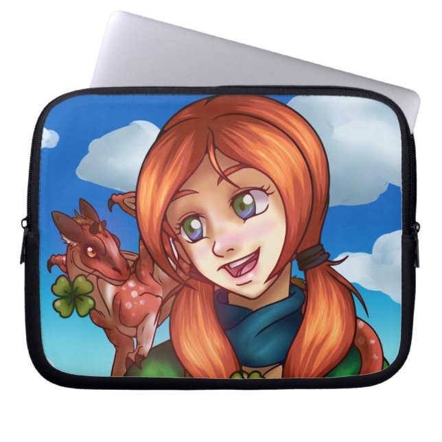 Lucky Girl  Laptop Sleeve (Front)