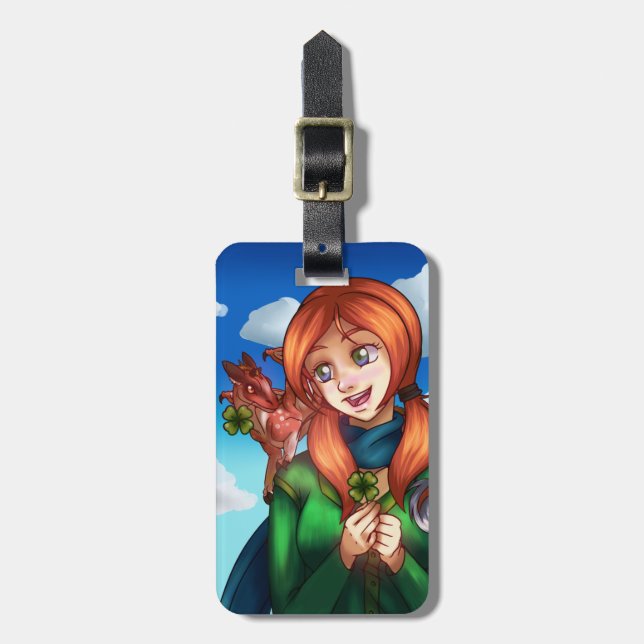 Lucky Girl  Luggage Tag (Front Vertical)