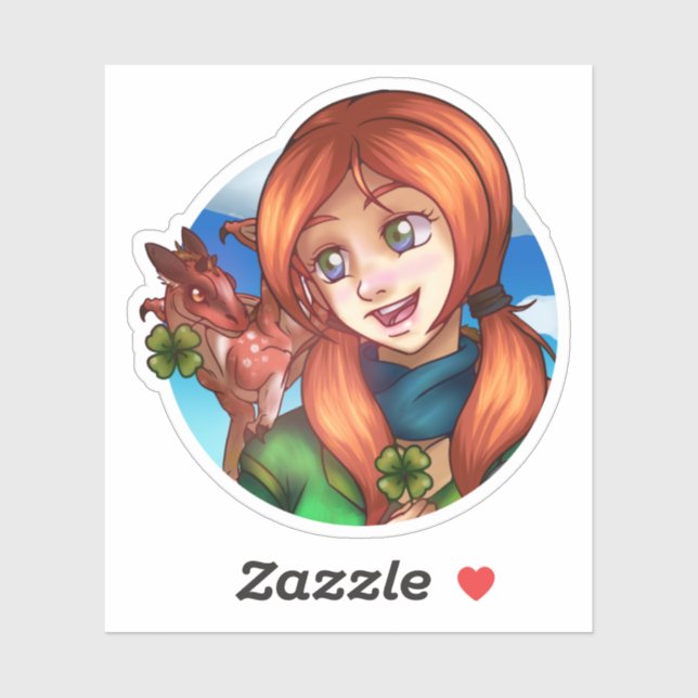 Lucky Girl Sticker (Sheet)