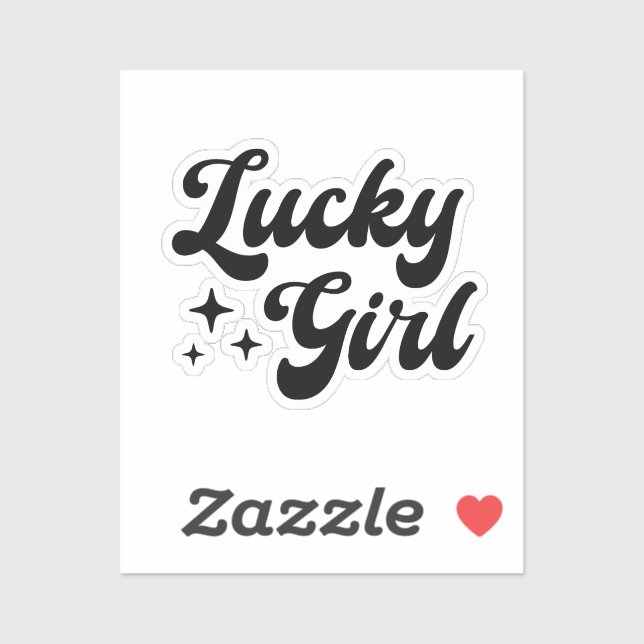 Lucky Girl Sticker (Sheet)