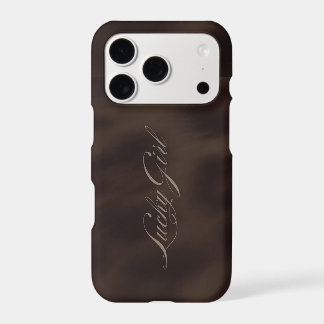 Lucky Girl Syndrome Brown iPhone 17 Pro Case