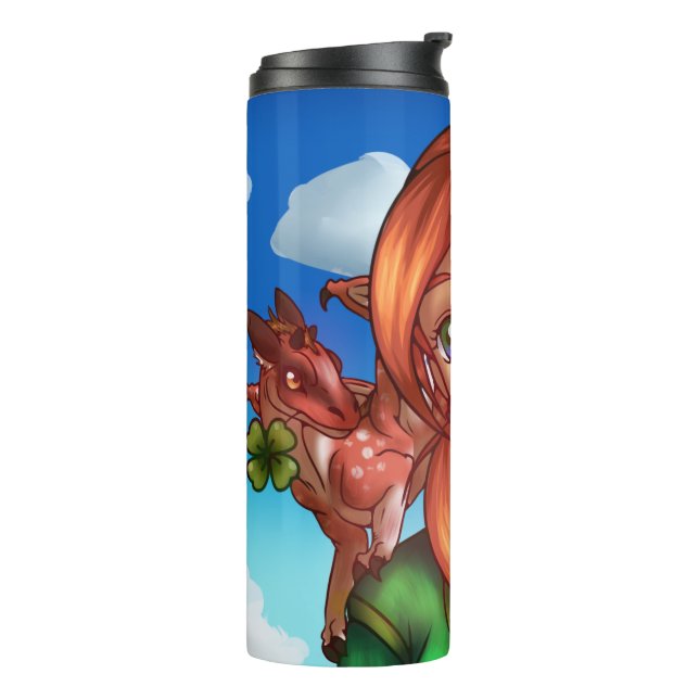 Lucky Girl  Thermal Tumbler (Rotated Left)