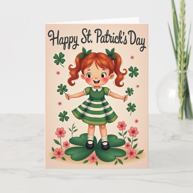 Lucky Glitter Texture Day Card (Front)