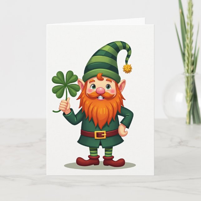 Lucky Gnome Celebration Card (Front)