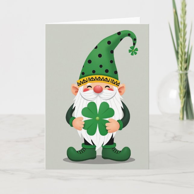 Lucky Gnome Festive Card (Front)