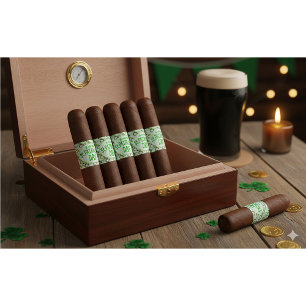 Lucky Gnome St. Patrick’s Day Custom Cigar Wraps Label