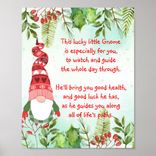 Lucky Gnome This lucky little Gnome Poster