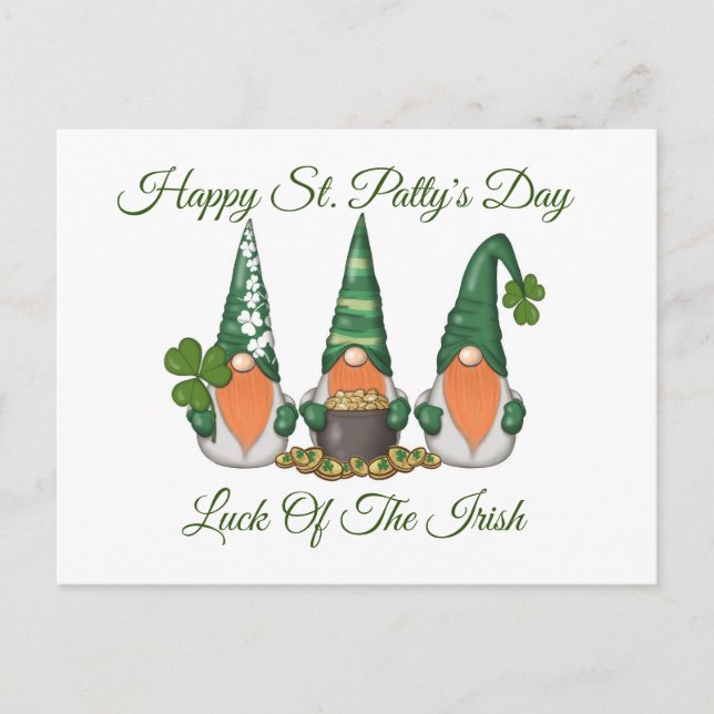 Lucky Gnomes Postcard (Front)