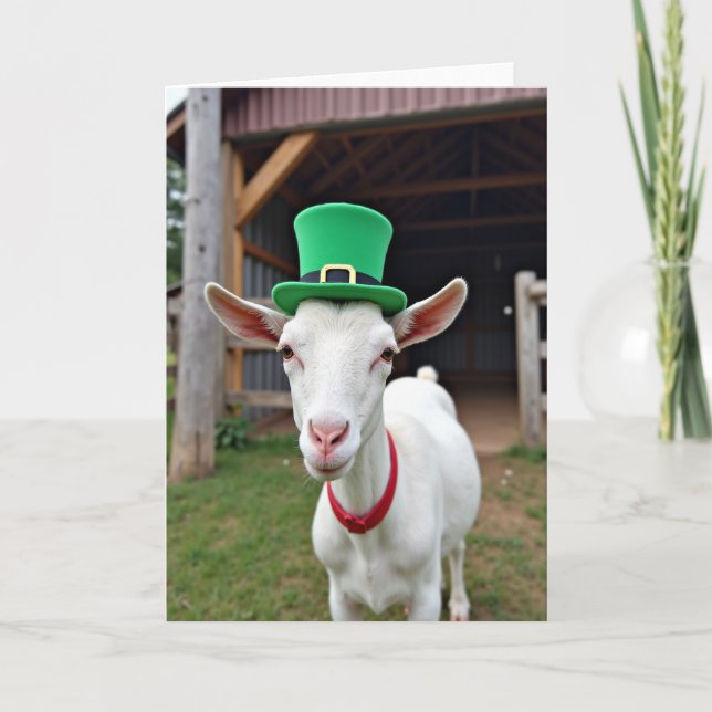 Lucky Goat Festive Fun Card (Front)