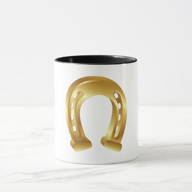Lucky golden horseshoe mug (Center)