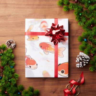 Lucky Goldfish Wrapping Paper