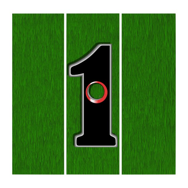 Lucky Golf Hole in One Triptych (Front)