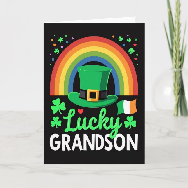 Lucky Grandson Irish Card (Front)