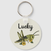 Lucky Grasshopper Keychain