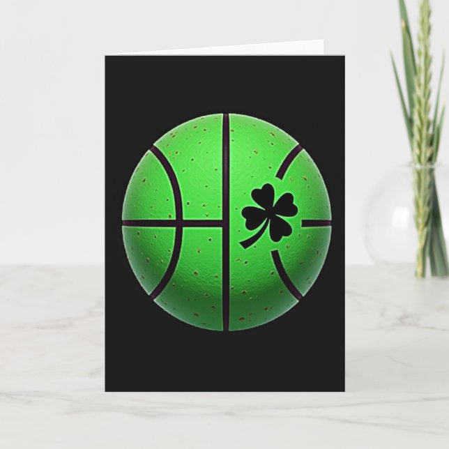 Lucky Green Basketball Card (Front)
