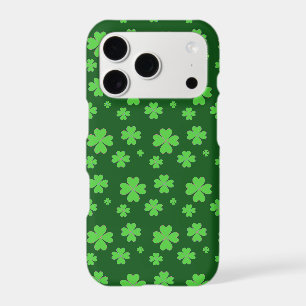 Lucky Green Clovers iPhone 17 Pro Case