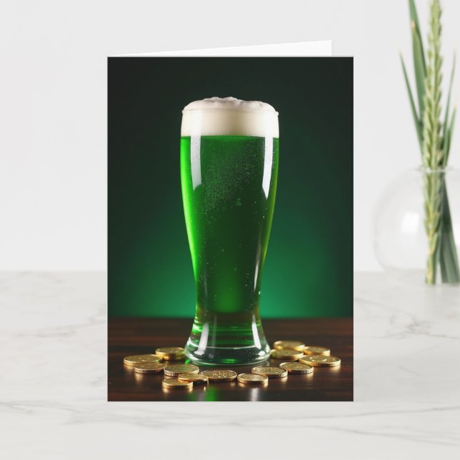 Lucky Green Drink Card (Front)