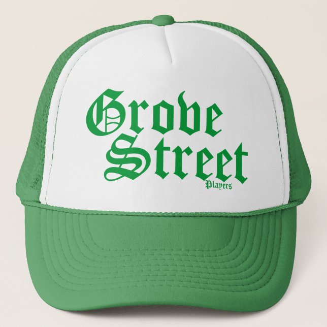 Lucky Green Grove Street Trucker Hat (Front)