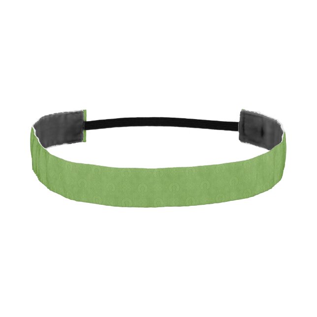 Lucky Green Icons Pattern Athletic Headband (Front)