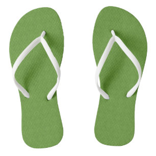 Lucky Green Icons Pattern Flip Flops