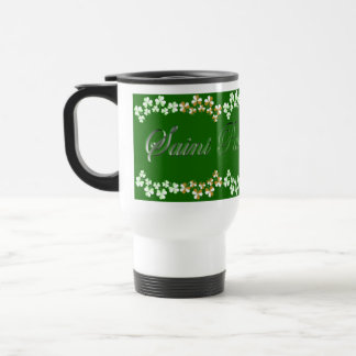 Lucky Green Irish Shamrocks Saint Patrick's Day  Travel Mug