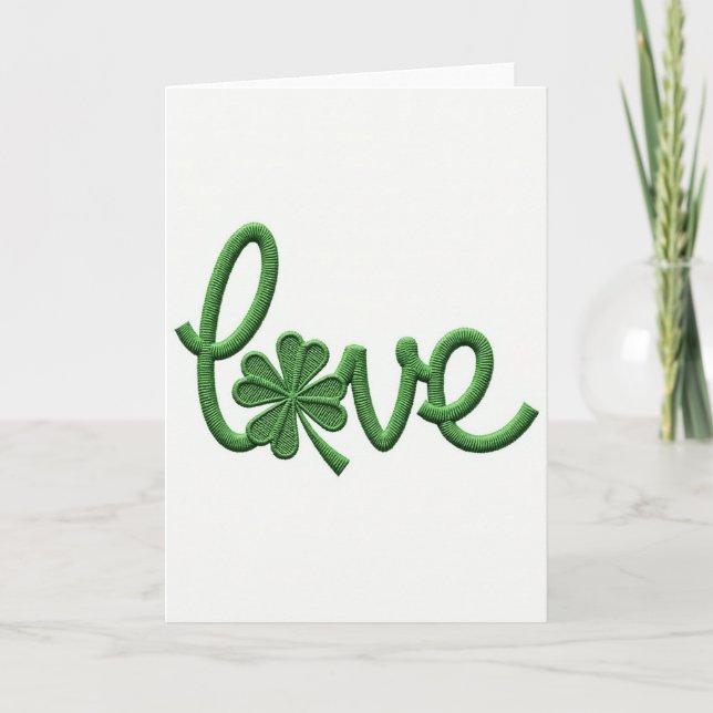 Lucky Green Love Card (Front)