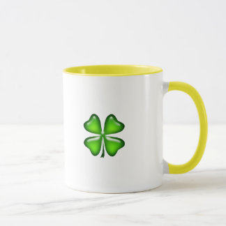 Lucky Green Shamrock Luck Of The Irish Clover Mug