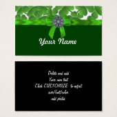 Lucky green shamrock pattern (Front & Back)