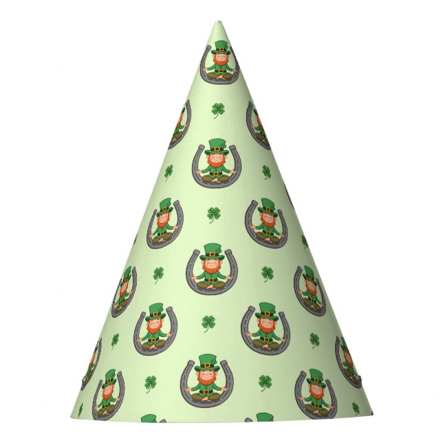 Lucky Green Vibes Party Hat (Front)